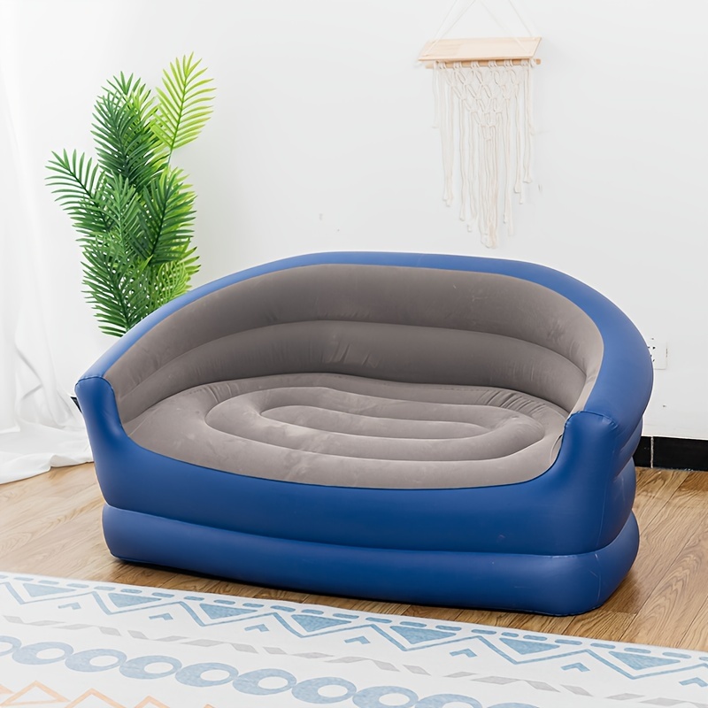 1pc lazy inflatable sofa thickened inflatable air sofa multifunctional portable air loungers for outdoor and indoor sports & outdoors temu