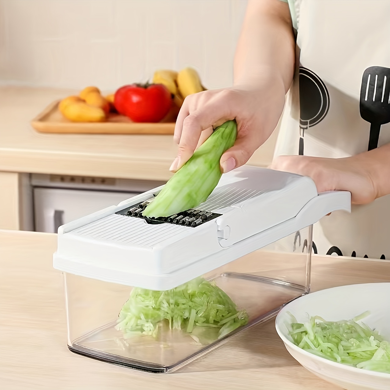 Vegetable Cutter Slicer Vegetable Chopper Dicing Slitting Multifunctional  2-in-1