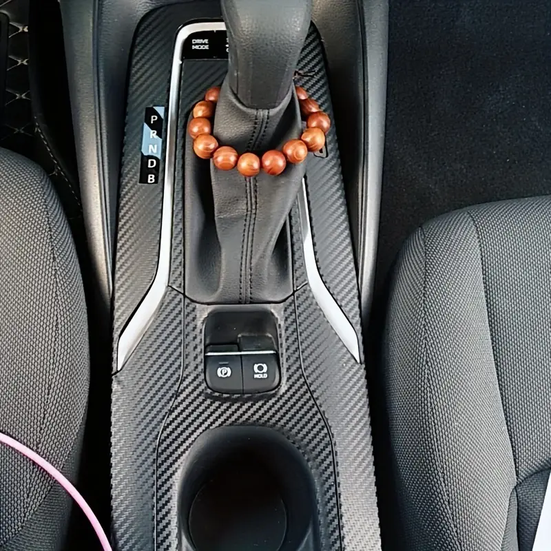 RYJOXZS Carbon Fiber Center Console Gear Shift Panel Trim – Fits Toyota Corolla 2019-2022 (3-Piece Set)