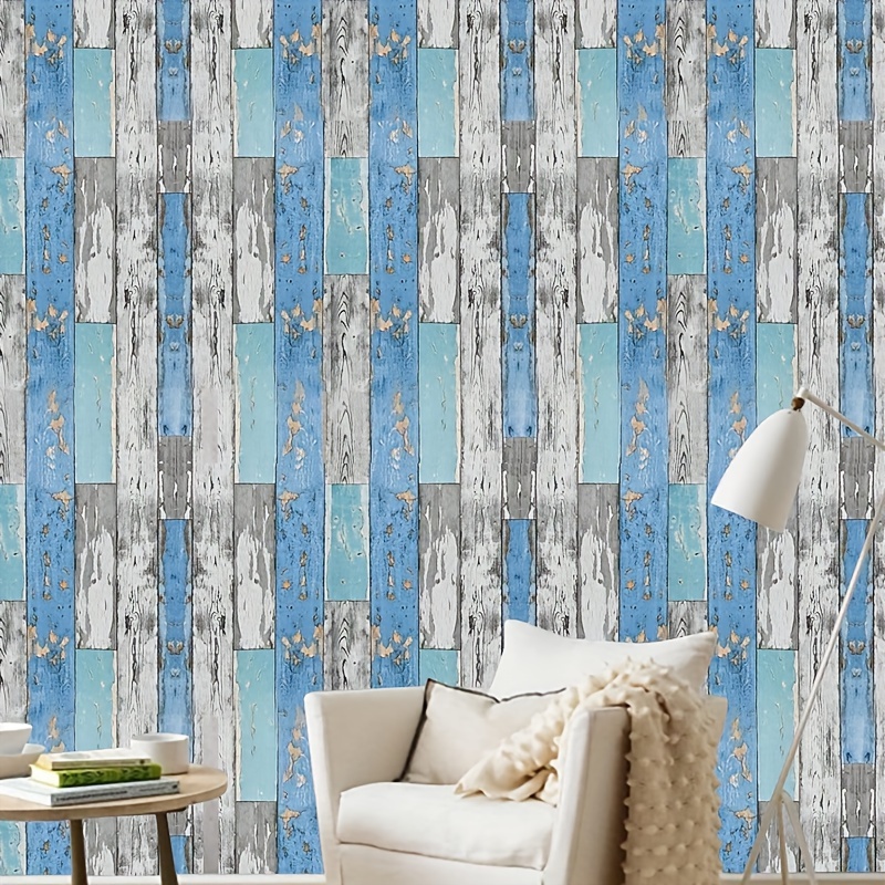 1pc Blue Wood, Peel And Stick Wallpaper, Autoadesivo, Rimovibile, Pellicola  Decorativa, Carta Da Parati A Grana Di Legno, Per Rivestimento Pareti  Mobili Controsoffitti Decorazione Cucina - Strumenti E Migliorie Per La  Casa 