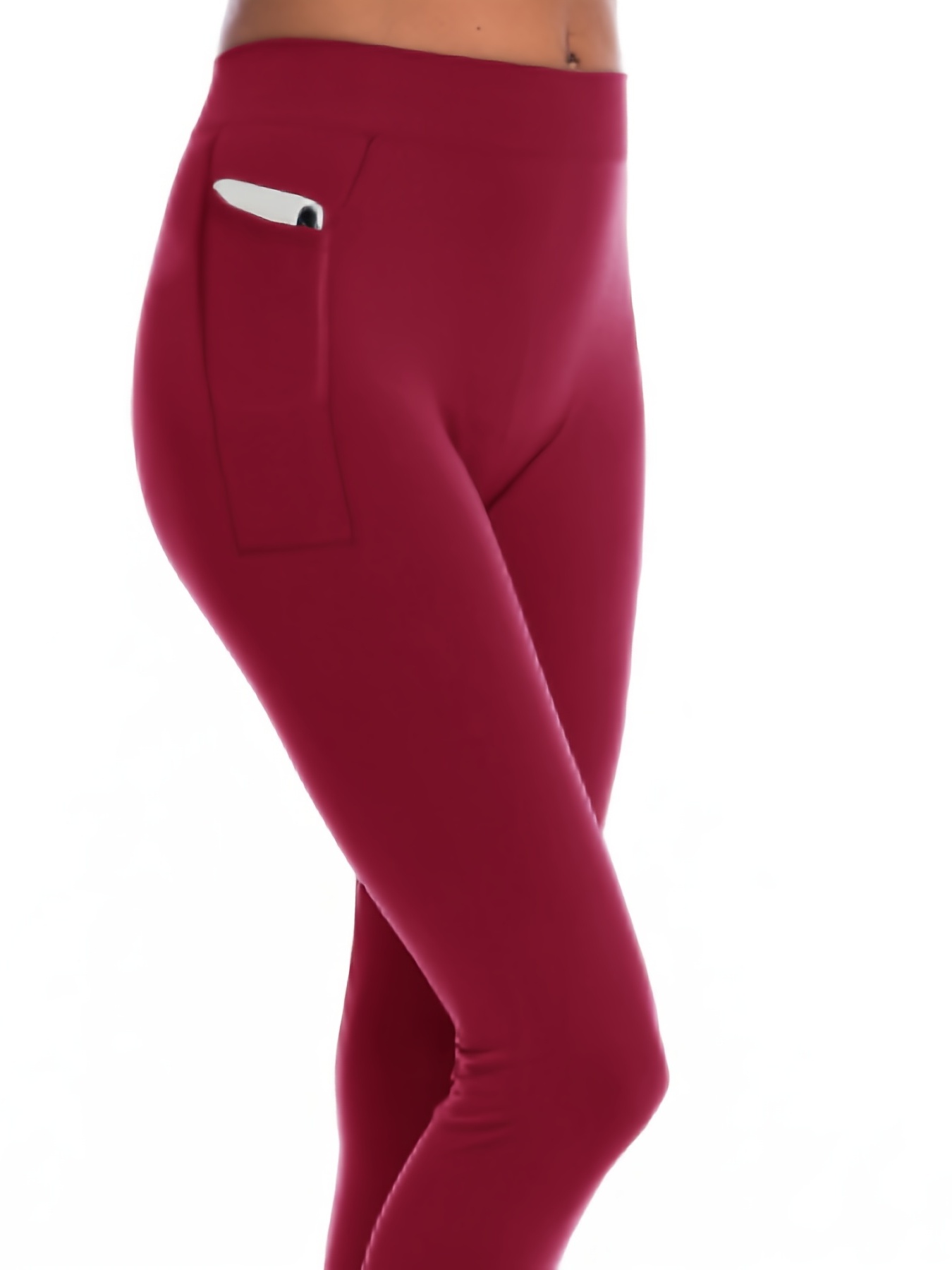 Solid High Waist Leggings Casual Bodycon Workout Leggings - Temu