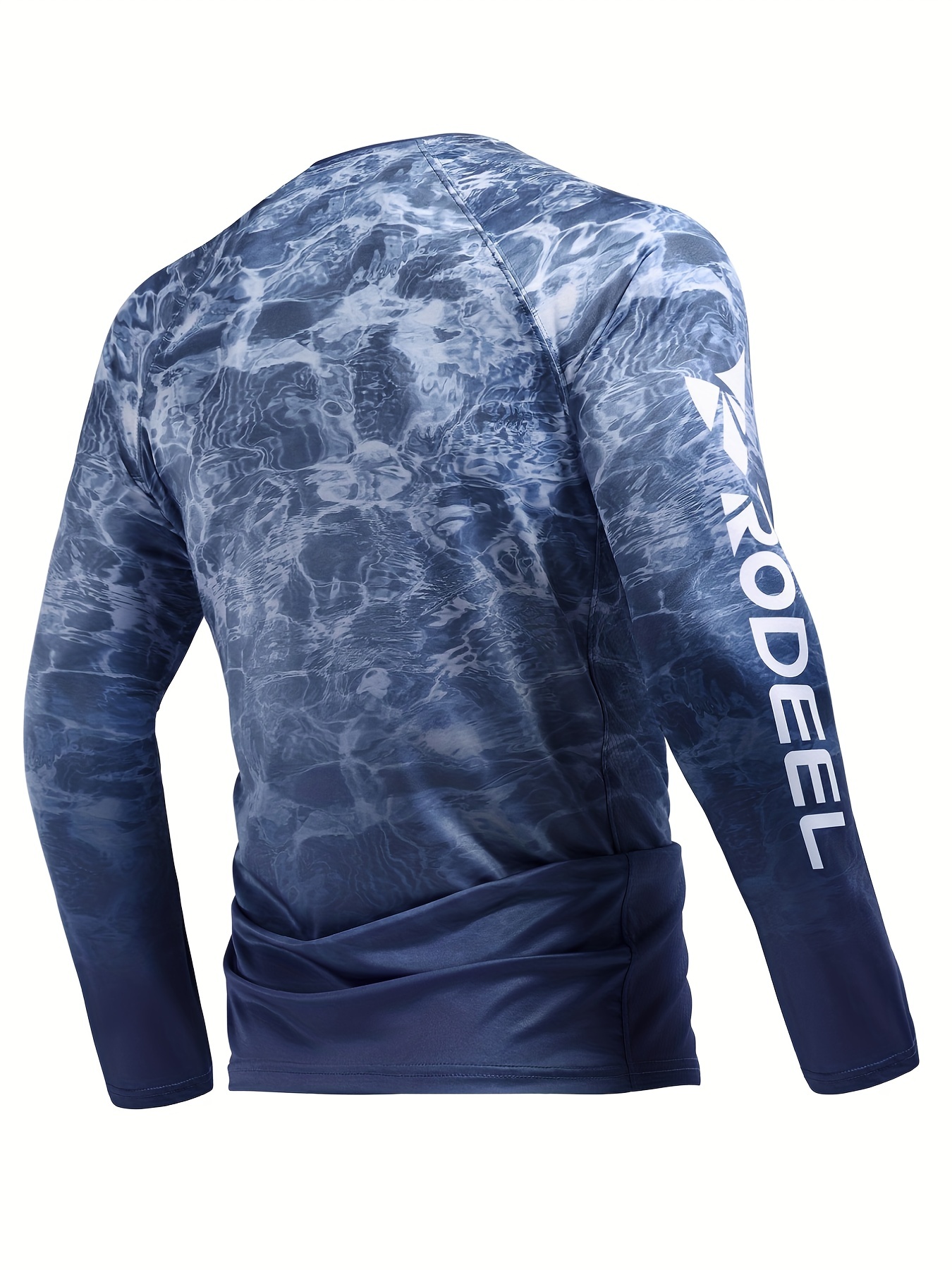 RODEEL Men's UPF 50+ Sun Protection Long Sleeve Hoodie Loose Fit Quick Dry Camo  Shirt For Fishing Running Hiking Outdoor Gym Clothes Men Spring Tops Basic  T Shirt