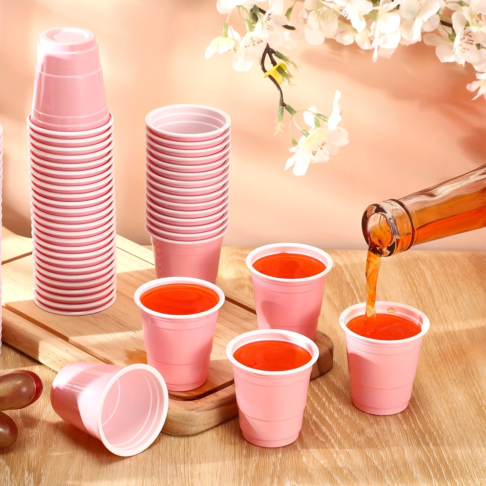 Plastic Shot Cups, Mini Disposable Shot Glasses Small Plastic Cups For  Wedding, Graduation Party, Beer Taste Serving, Snacks Samples And Tastings ( red) - Temu