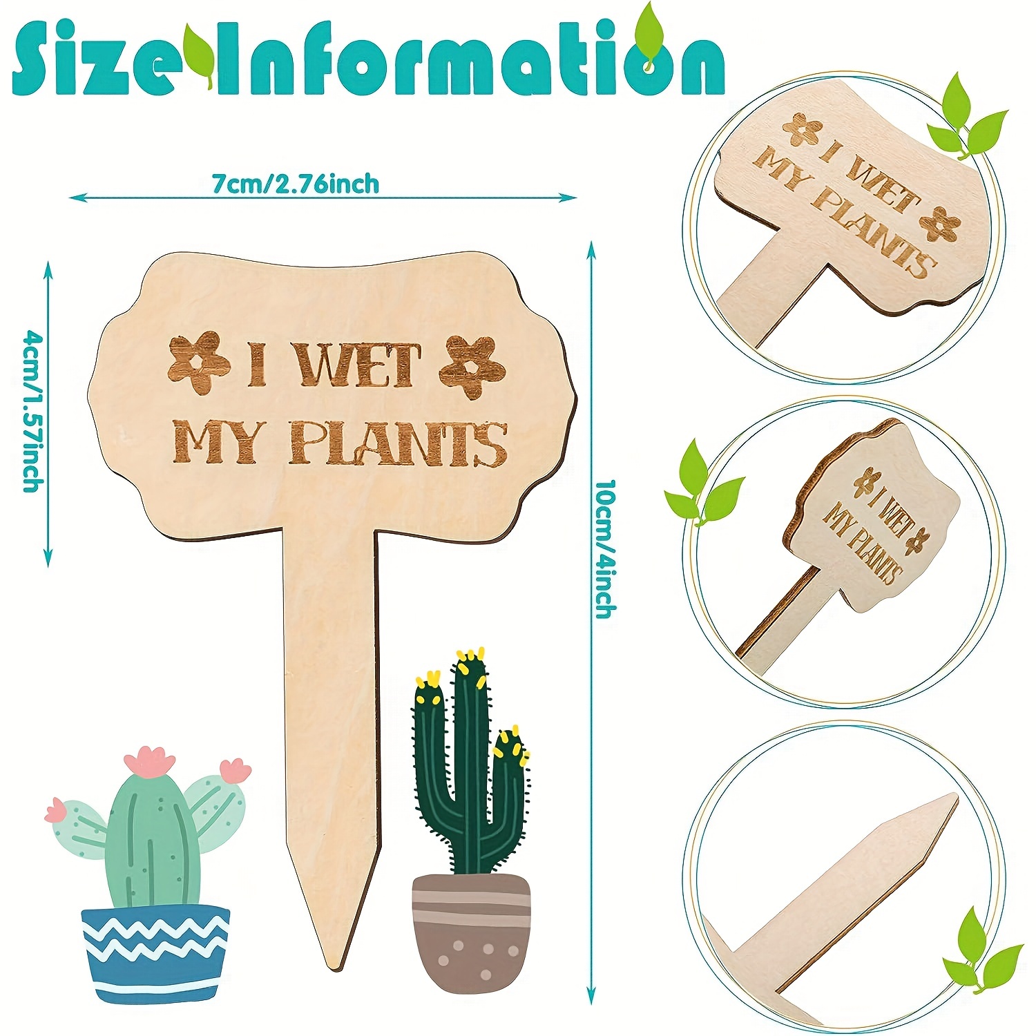 T type Plant Tags Wood Plant Labels garden Tags With A - Temu