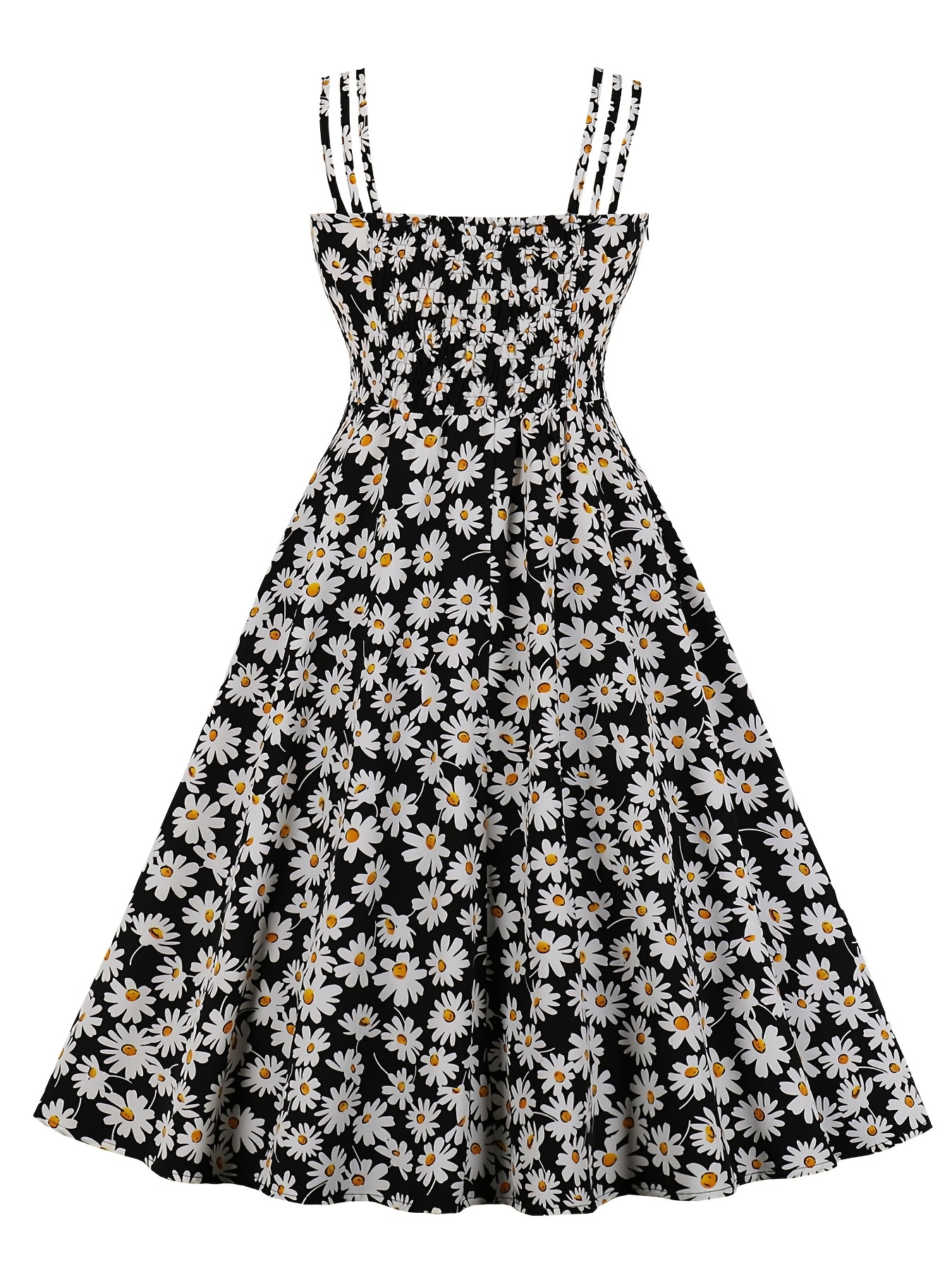 Vestido retro rockabilly de los años 50 para mujer Vestidos vintage de  lunares florales sin mangas Cóctel Fiesta de noche Audrey Vestidos  oscilantes