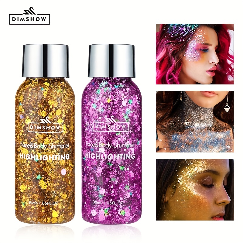 2022 Temporary Glitter Spray, Body Shimmery Spray for Skin, Face, Hair –  Aliver Beauty