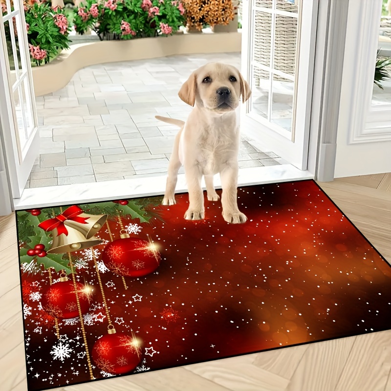 Christmas Kitchen Rugs And Mats Non Skid Washable Absorbent - Temu