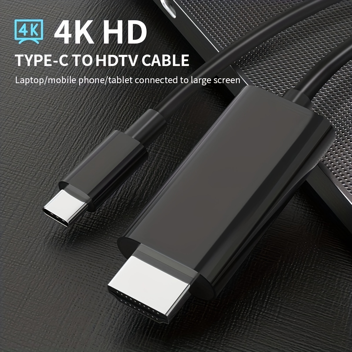USB C to HDMI Adapter Cable 6Ft, Thunderbolt 3 to HDMI Cable for Home  Office, 4K Display Compatible for iPhone 15 Pro Max, MacBook Pro/Air 2023