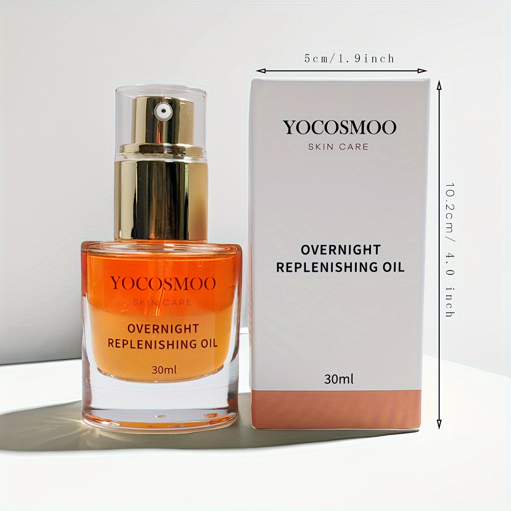 30ml YOCOSMOO Overnight Replenishing oil with Jojoba Oil and Camellia Oil Night Face Oil - Image 4