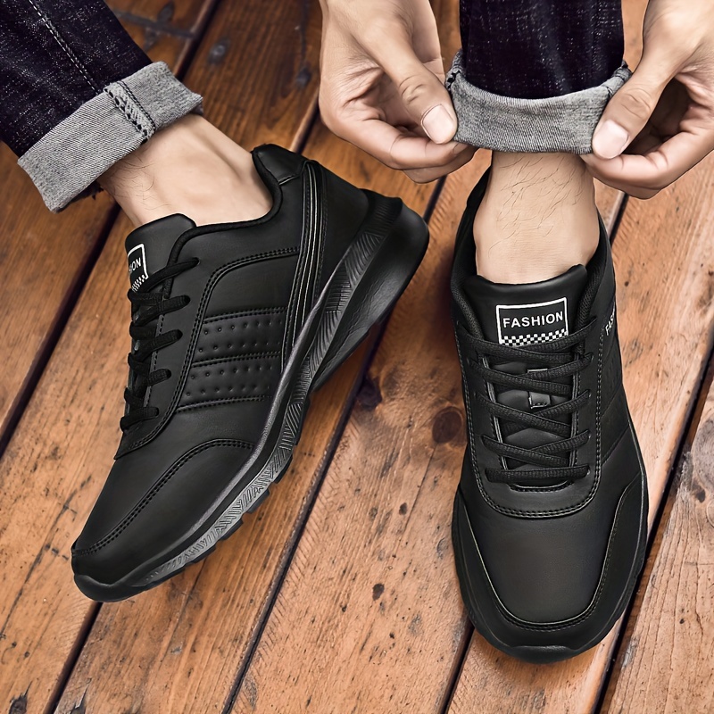 Men's Shock Absorption Running Shoes Non Slip Lace Up Sneakers
