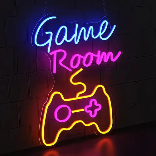 Gamer Raum Deko LED,Gaming Zone Neon Schild,Gamer Raum Neon Schild