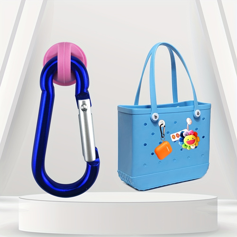 Insert Makeup Bag For Bag, Clear Waterproof Cosmetic Bag, Rubber Beach Bag  Accessories Hook - Temu