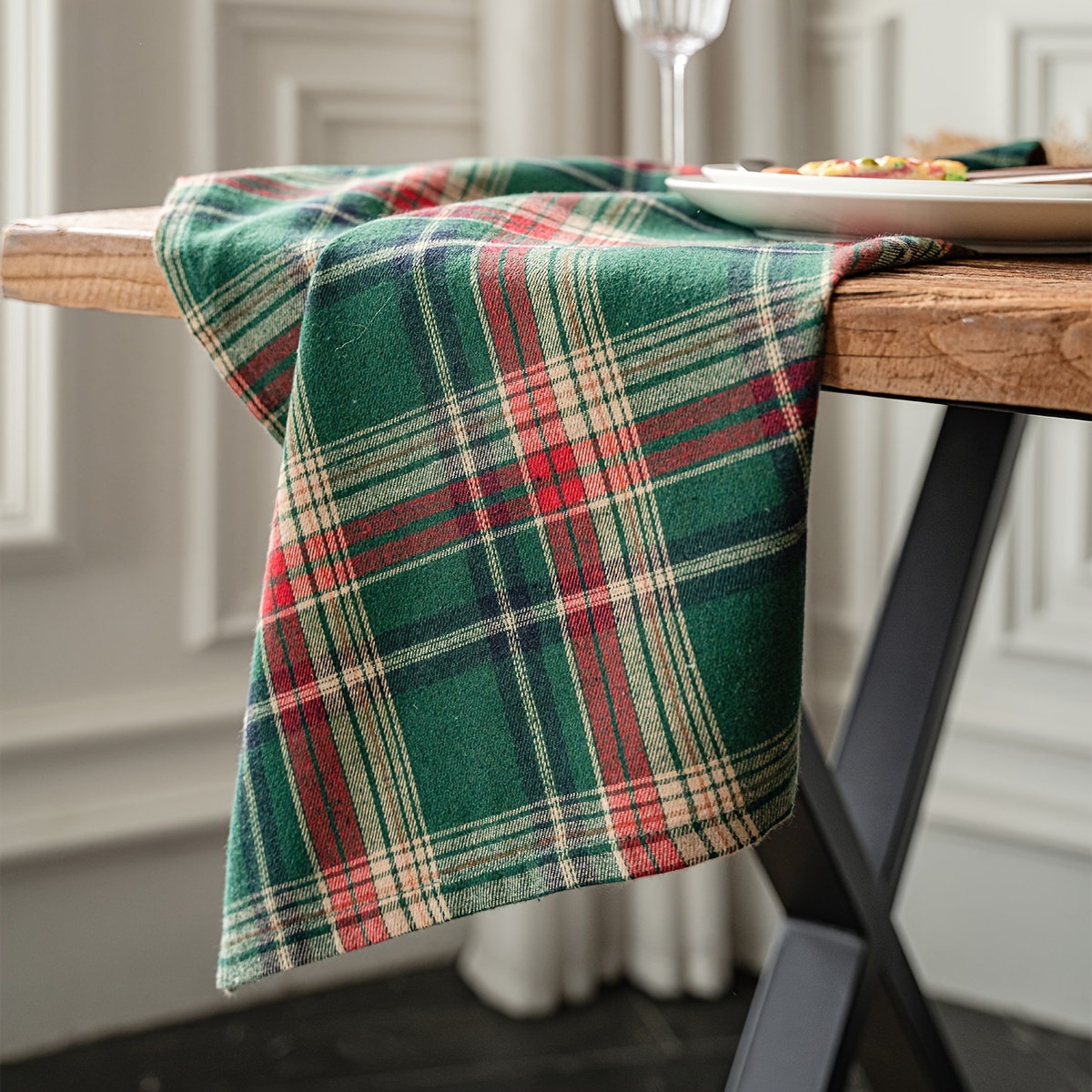 Viscose Napkins Colorful Plaid Woven Napkin Cloth Western Temu Australia