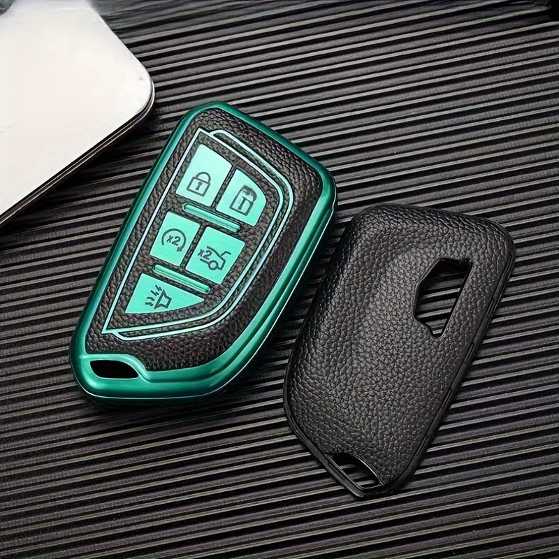 Coque de protection pour clé de voiture, boucle de haute qualité,  accessoires intérieurs en TPU, étui