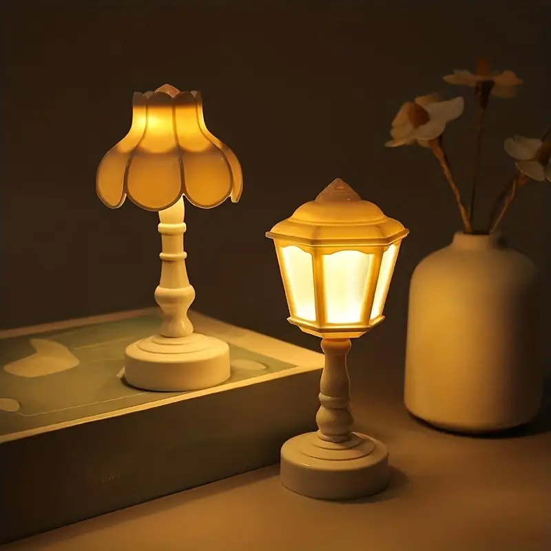 1pc LED Petite Lampe de Table, Lumière de Nuit Transparente en Acrylique,  Ornaments d'Atmosphère de Décoration de Maison, Lumière de Nuit Rétro  Nostalgique, Petite Lampe de Table Mini - Temu France