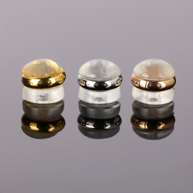 10/20/50pcs Earring Backs, Silicone Earring Backs For Studs/Droopy Ears,Locking Secure Earring Backs For Heavy Earring,No-Irritate Hypoallergenice Soft Clear Earring Backs