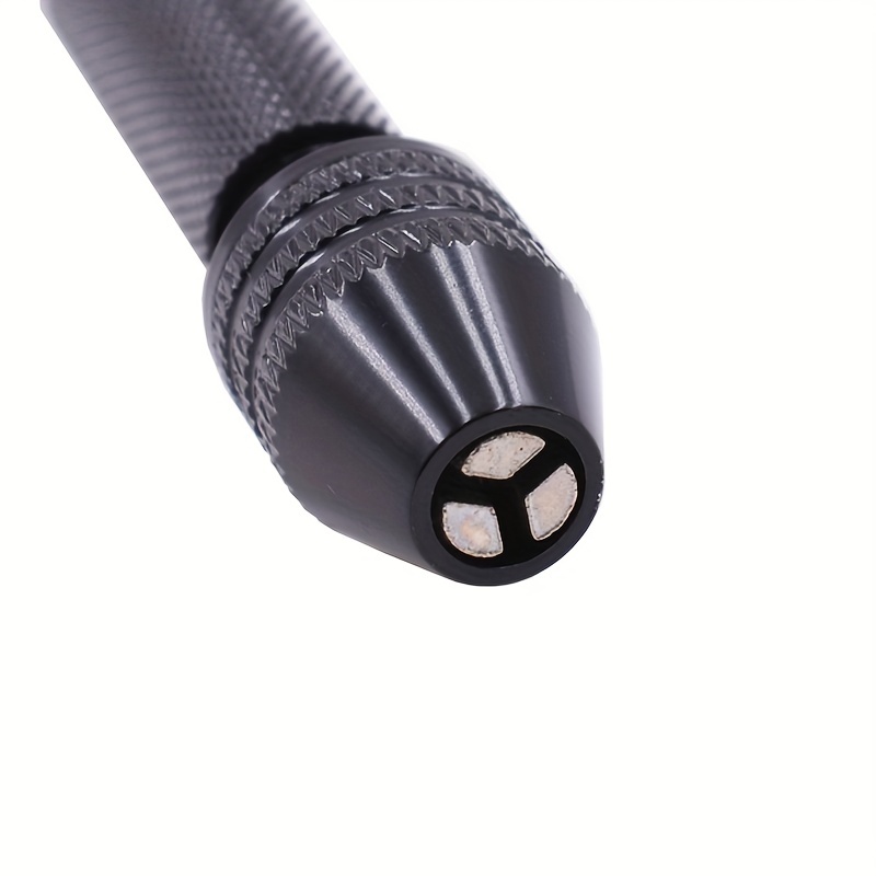 Mini Micro Aluminum 0.3-3.6mm Hand Drill With Keyless Chuck Rotary Tools  Woodworking Drilling + HSS Twist Drill Bits Set Manual