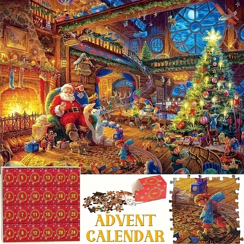 Puzzle de Noël - 1000 pièces - Puzzle Noël - Puzzle du Père Noël adultes