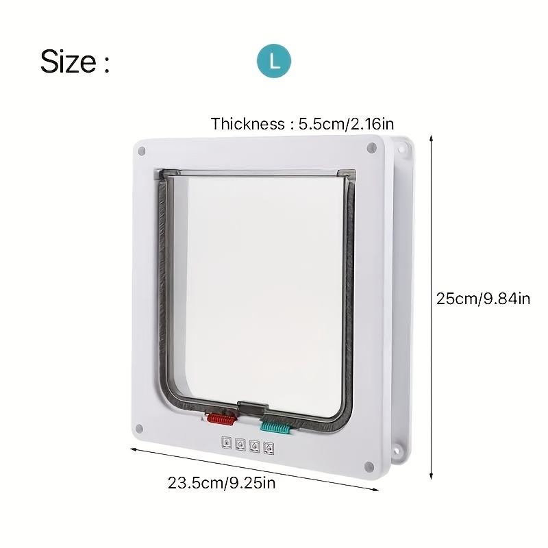 Dog door outlet with locking panel