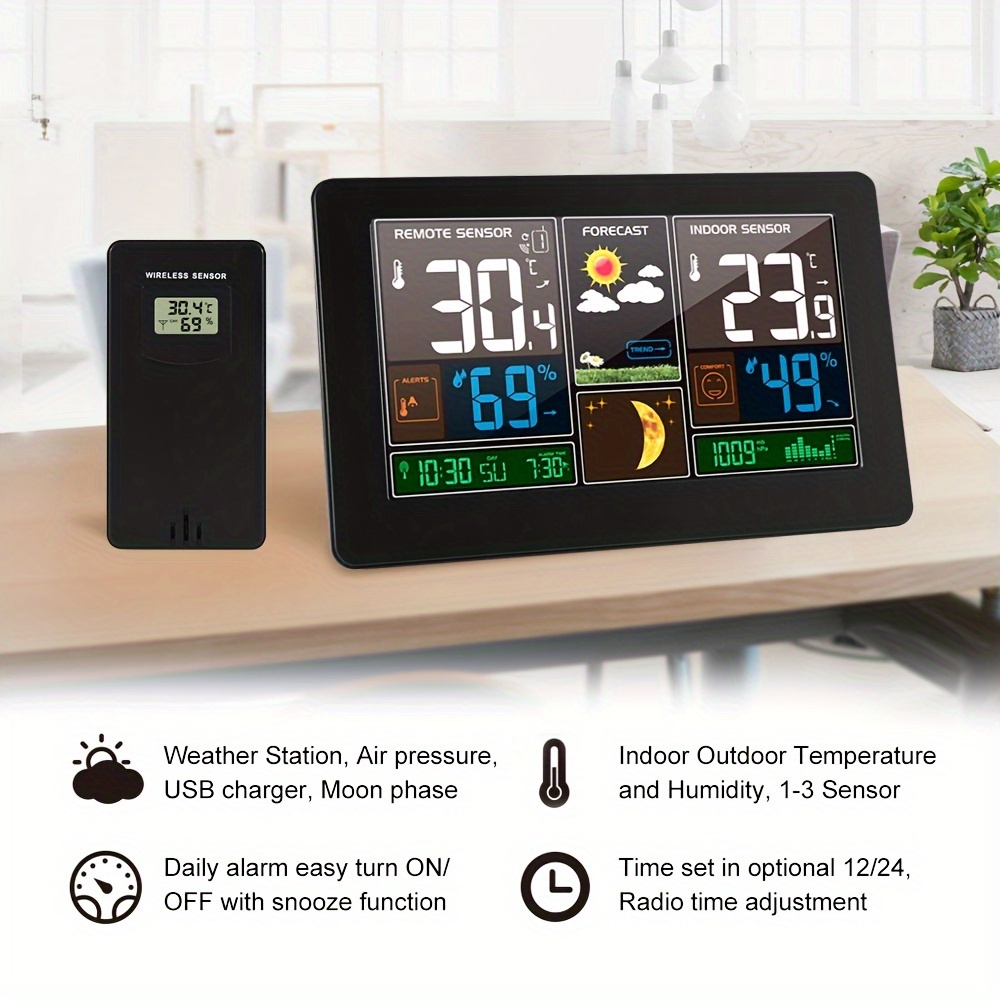 Digital Thermometer Indoor Outdoor Thermometer Hygrometer - Temu