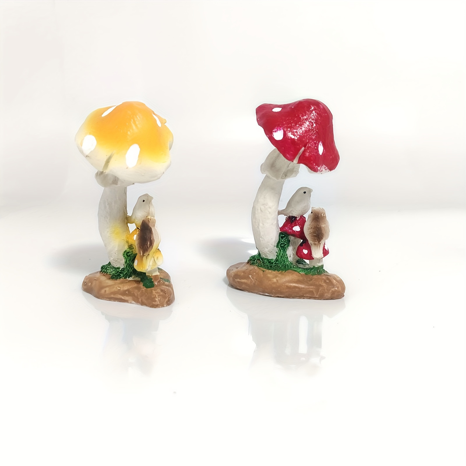 Vintage Gardening Mushroom Miniature Ornaments - eSucculent