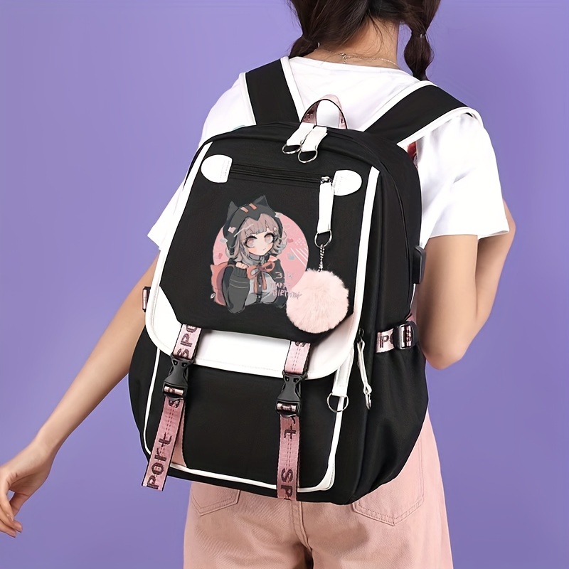 Star Angel Anime Luminous Backpack School Backpack With Usb