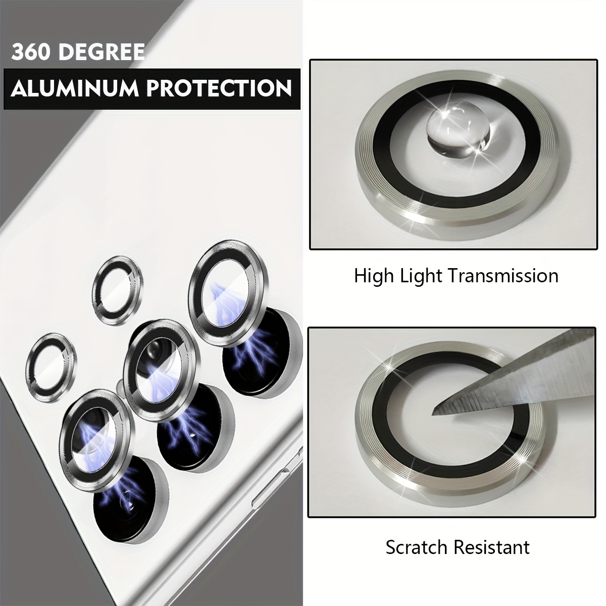 Protecteur d'écran pour Samsung Galaxy S22 Ultra - Protection à 360 degrés  - Métal