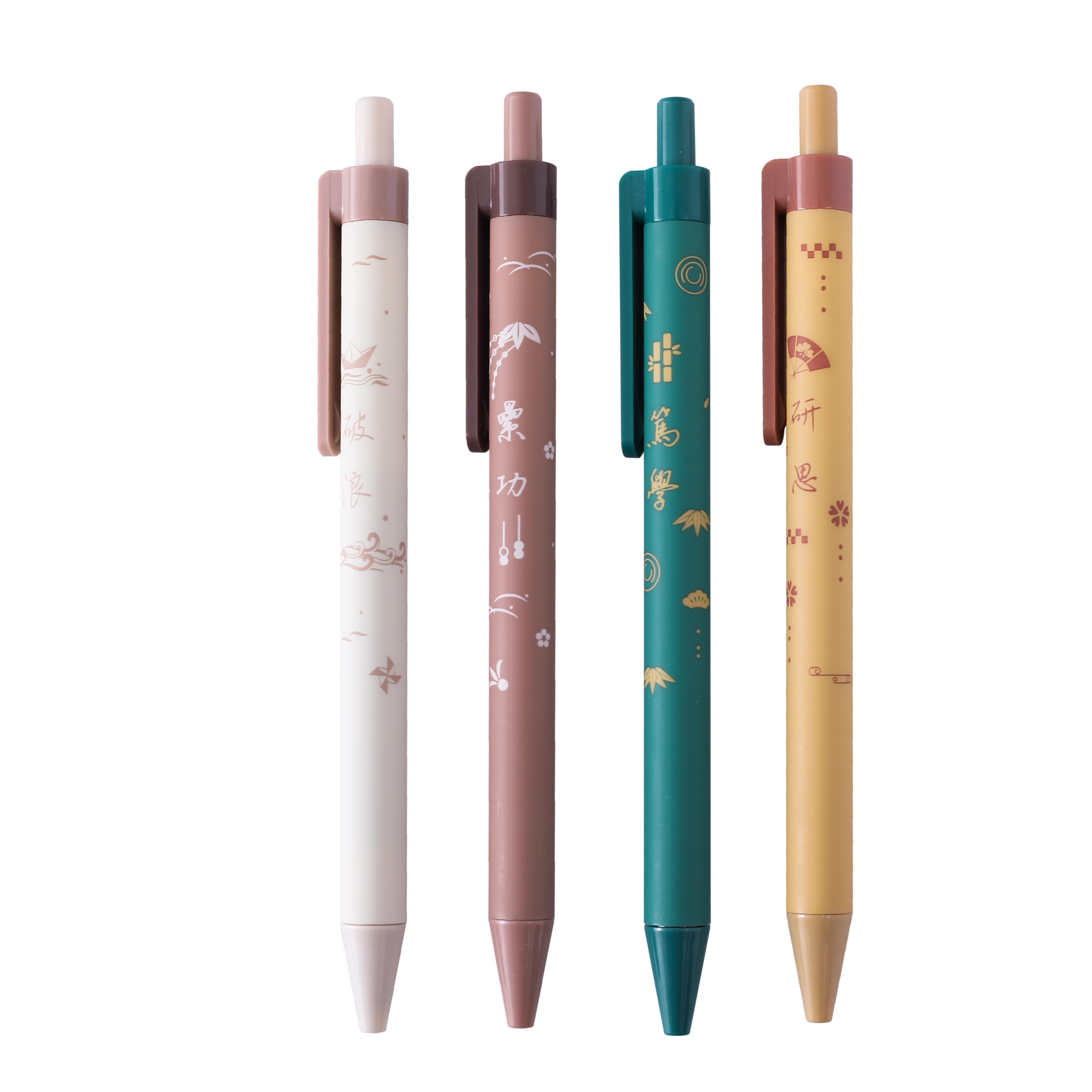 Comfortable Writing Pens Set Metal Retractable Pretty Journaling Pens for  Note Taking School Supplies for Adults And Kids 5pcs 