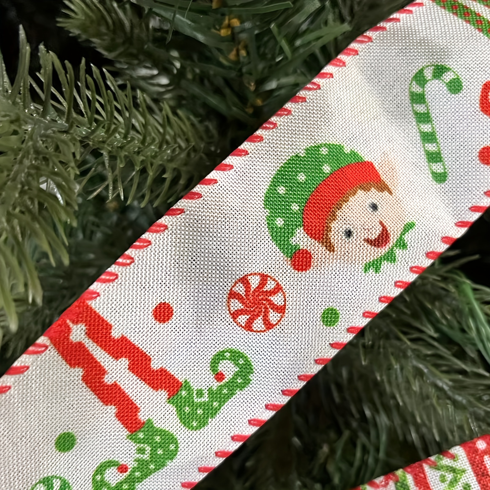 5 Yards Christmas Ribbon Christmas Little Doll Ribbon - Temu