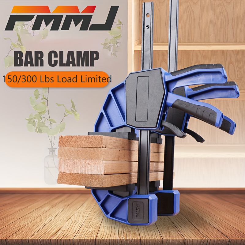 

1pc Bar Clamp One-handed Clamp/spreader Clamps Quick Release Change F Clamp Clip 6/8/12inch 150/300 Lbs Load Limited For Woodworking Metalworking Carpenter