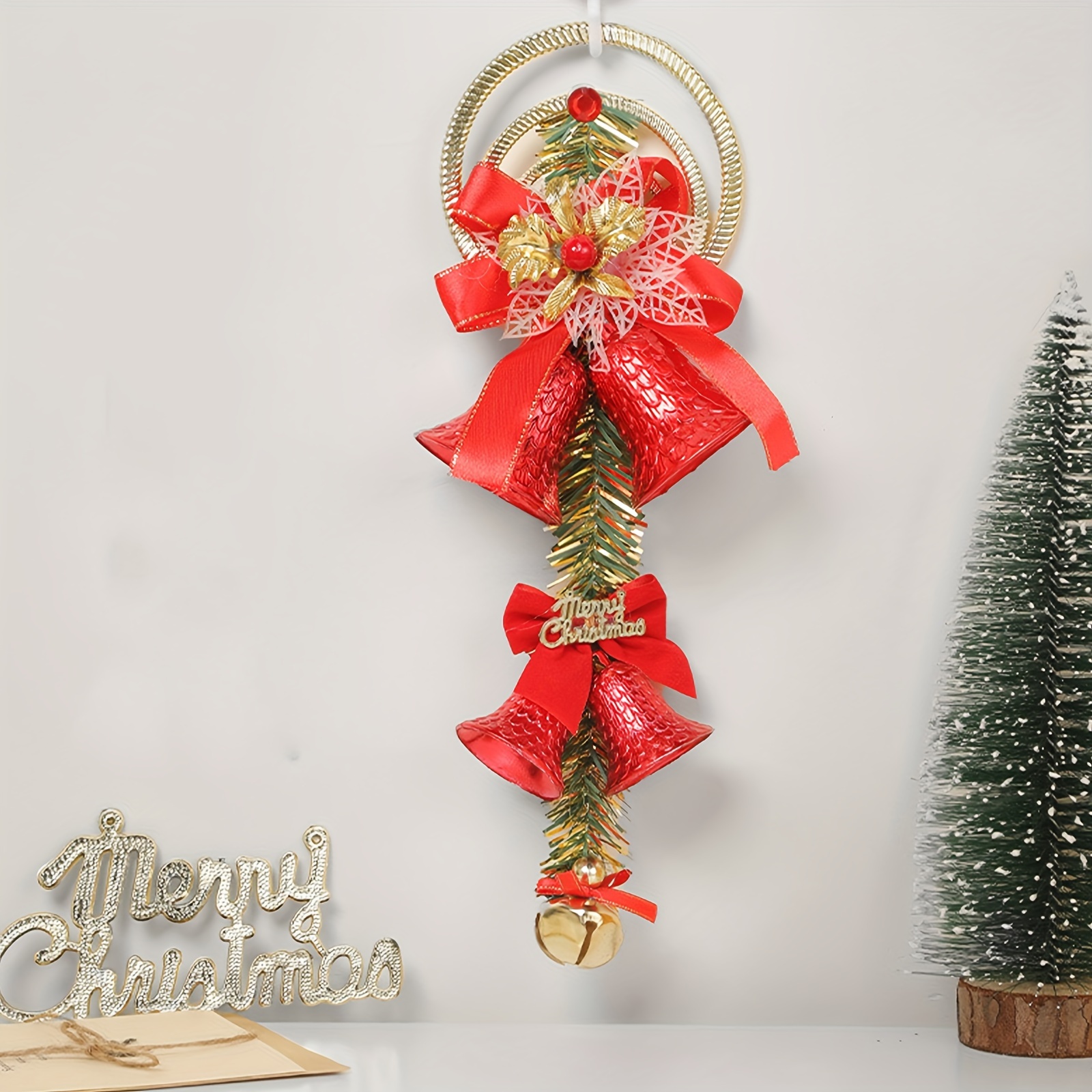 3pcs christmas tree pendant festival hanging decoration honey combs decor