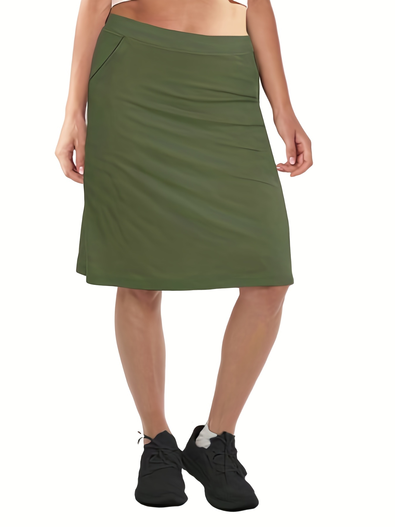 Women 20 Knee Length Tennis Skirt with Built in Legging Golf Skirts  Skirted Legging with Pockets : : Clothing, Shoes & Accessories