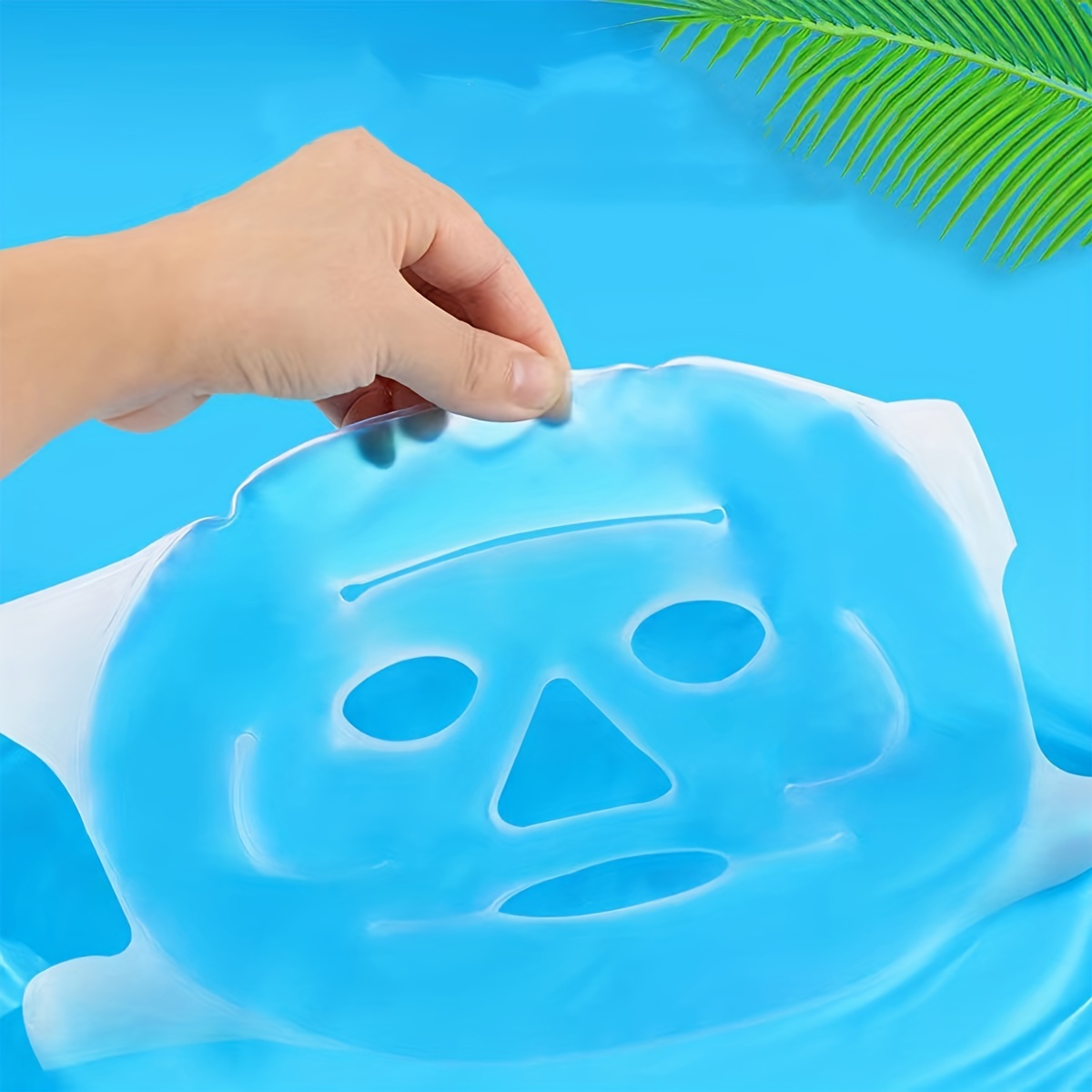 Cooling Face Mask Swollen Puffy Dark Circles Reusable Full Temu