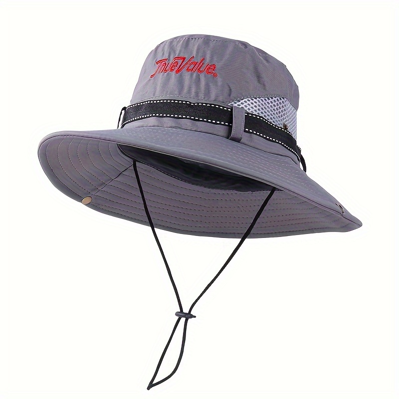 1pc Breathable Summer Outdoor Fishing Hat Mens Hiking Hat Large