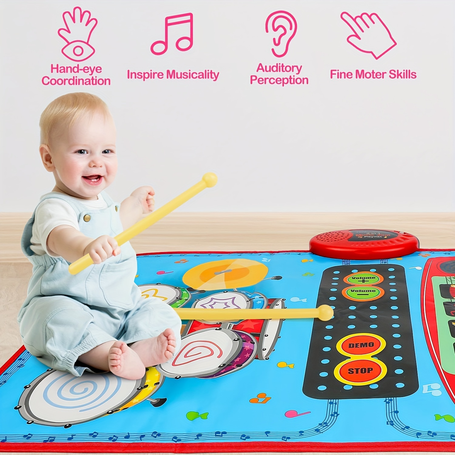 Jouets de tapis de musique de piano pour bébé, tout-petits jouets