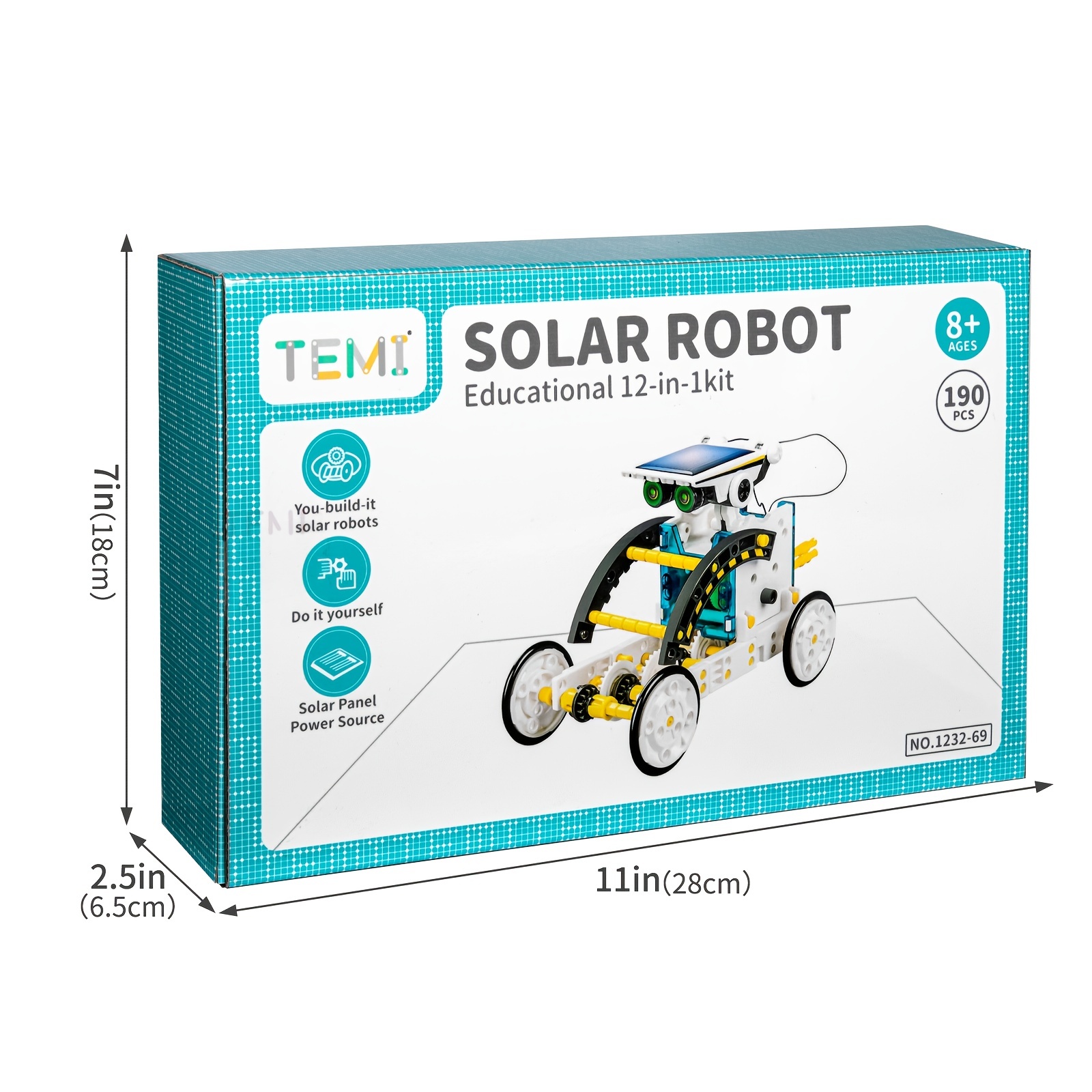 Kit de robot solaire STEM pour enfants, jouets éducatifs d'expérimentation  scientifique STEM 12 en 1