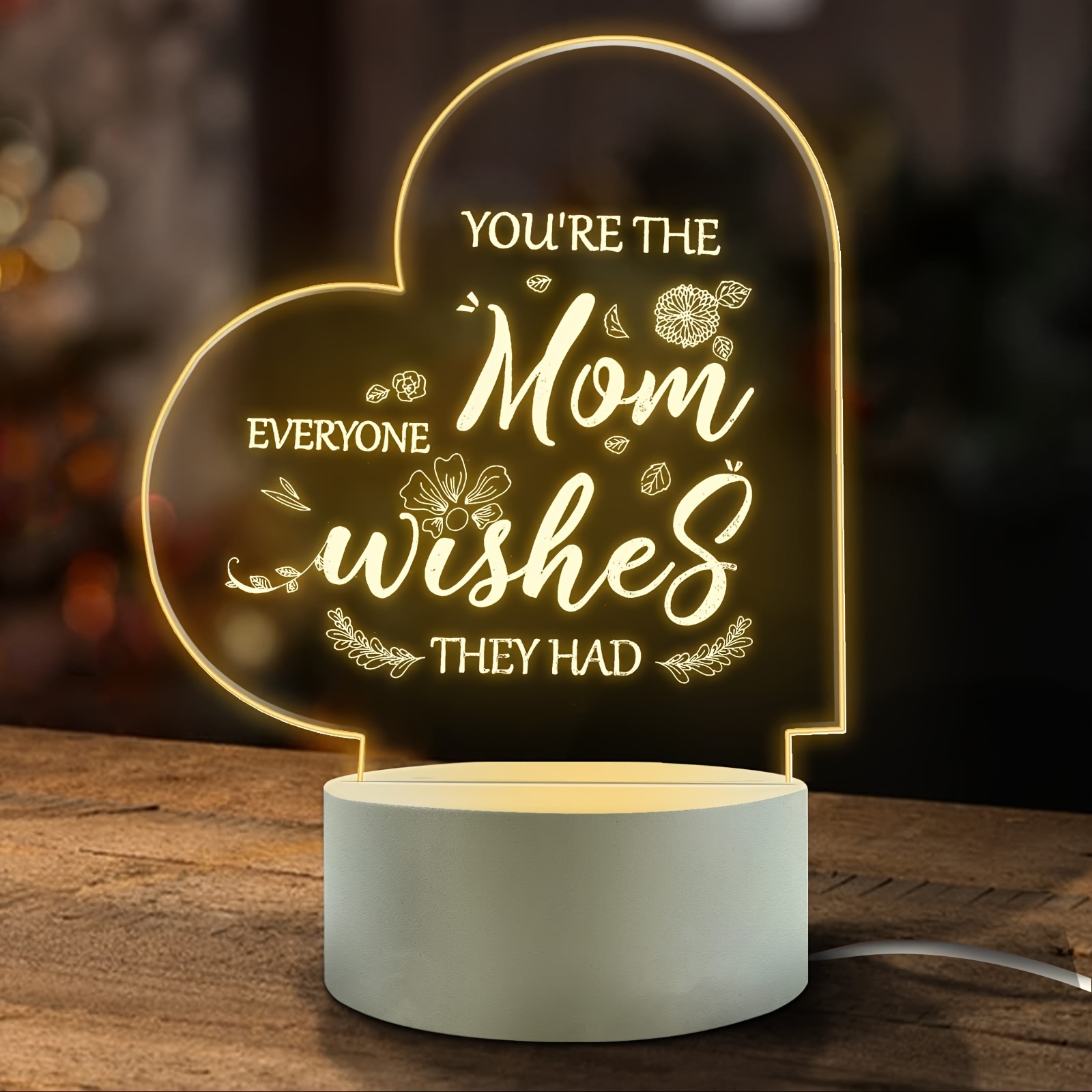 Gifts For Mom From Daughter Son Mom Gifts Night Light For - Temu