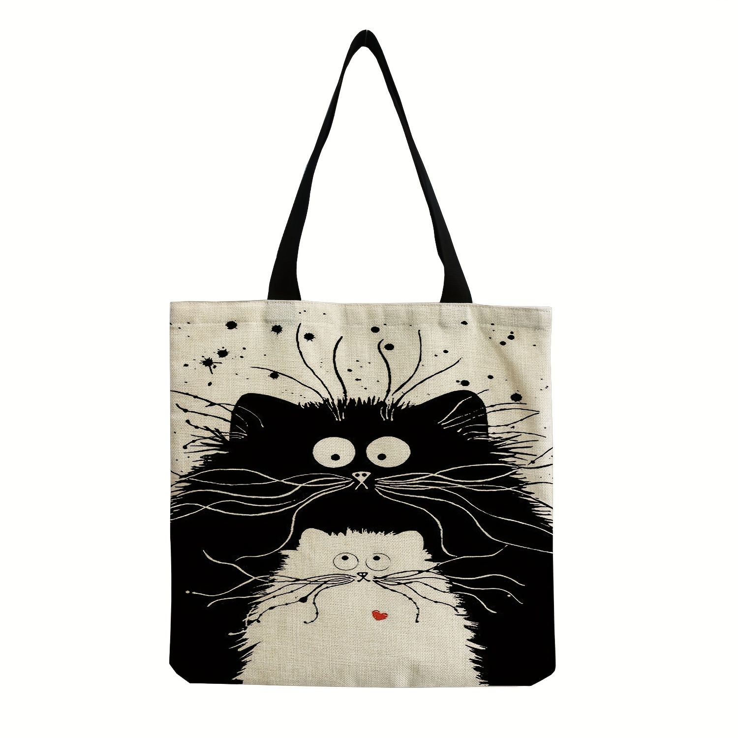 Cat Pattern Tote Bag - Travel and Work Essential