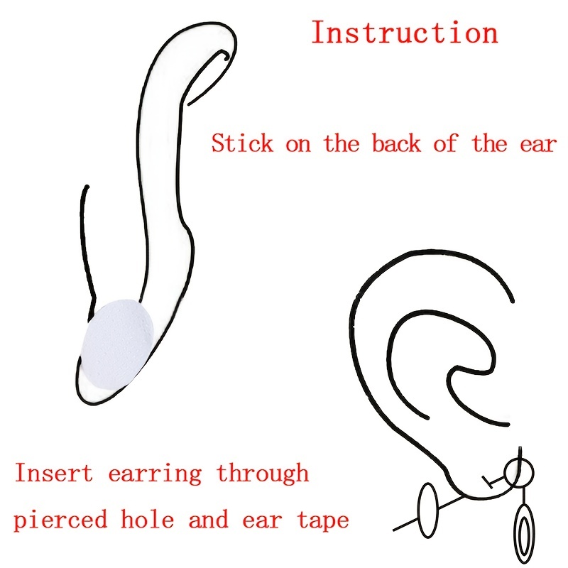 Invisible Ear Lobe Tape Lift Support - 6 Sheets