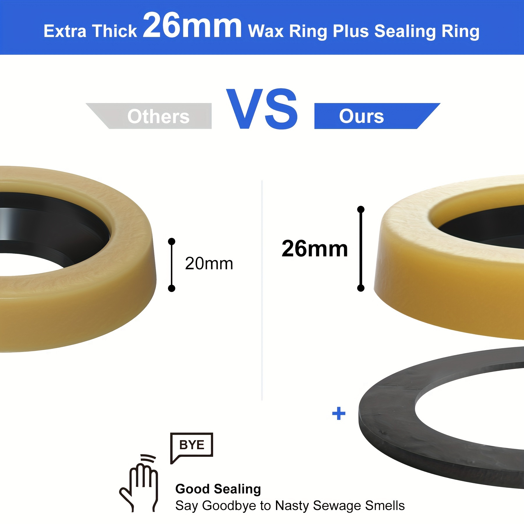 Toilet Flanges And Wax Rings Repair Kit Extra Thick Wax Ring - Temu