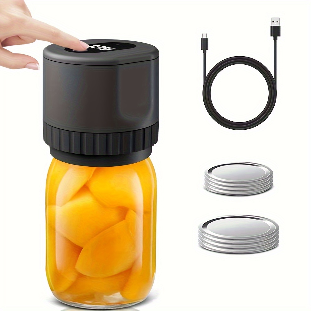 Vacuum Seal Jar Chamber PVC Mason Jar Food Juice Fruit Preservation Storage  Sealing System 