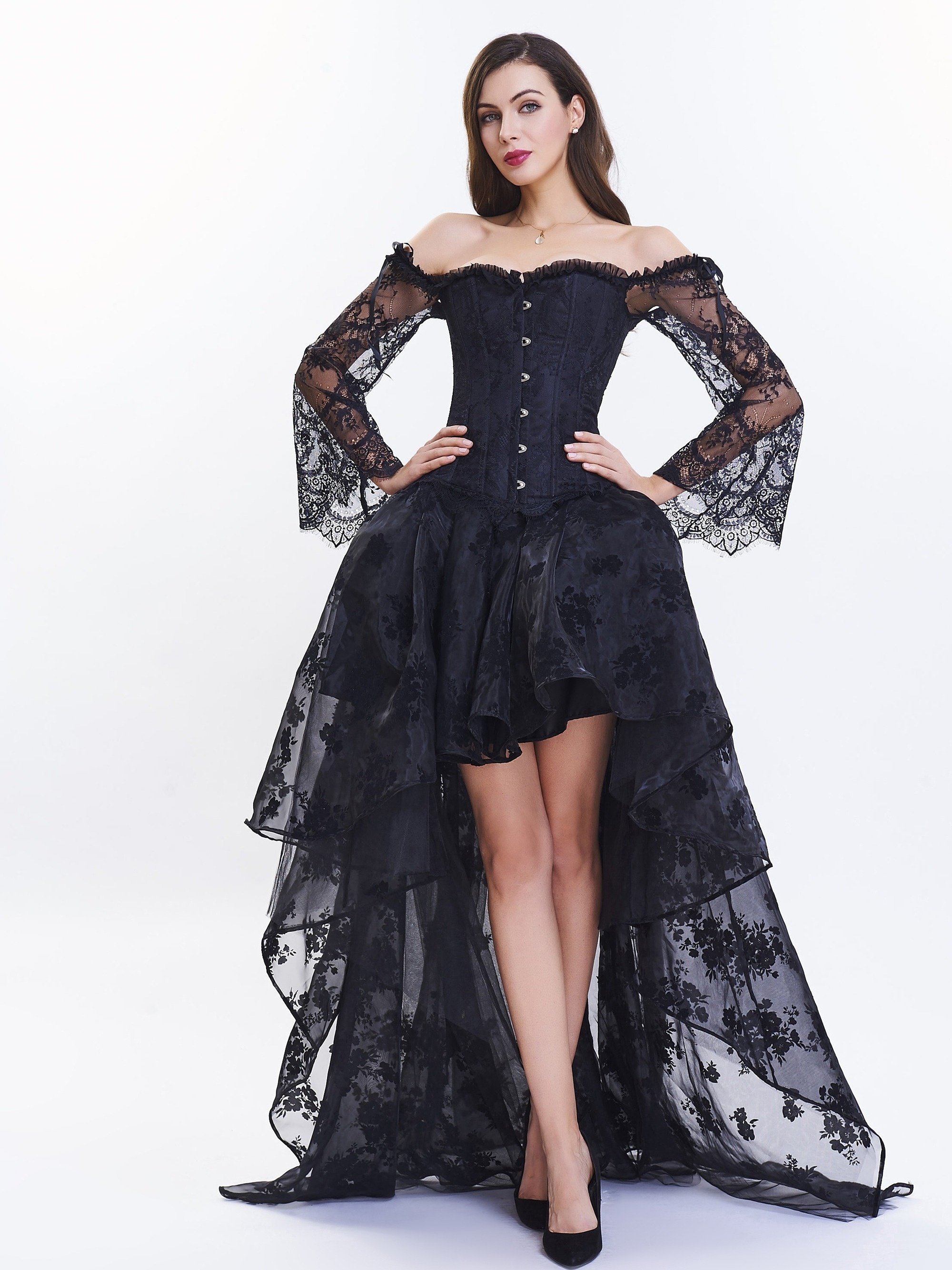 Gothic Corset Dress - Temu Canada