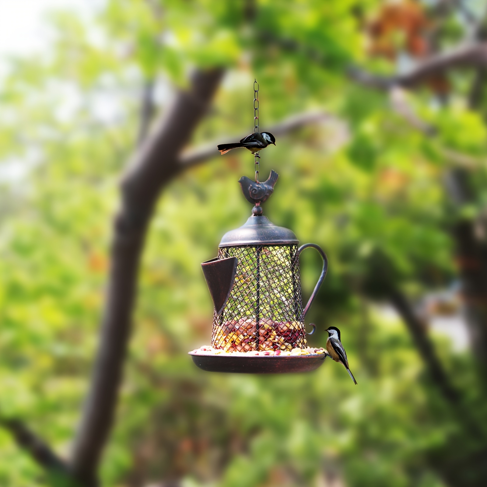 1 Packung, Hängende Kolibri-Futterspender Für Den Außenbereich, 16 Unzen  Kolibri-Futterspender Mit 4 Nektaröffnungen. Roter Futterspender, Um Mehr