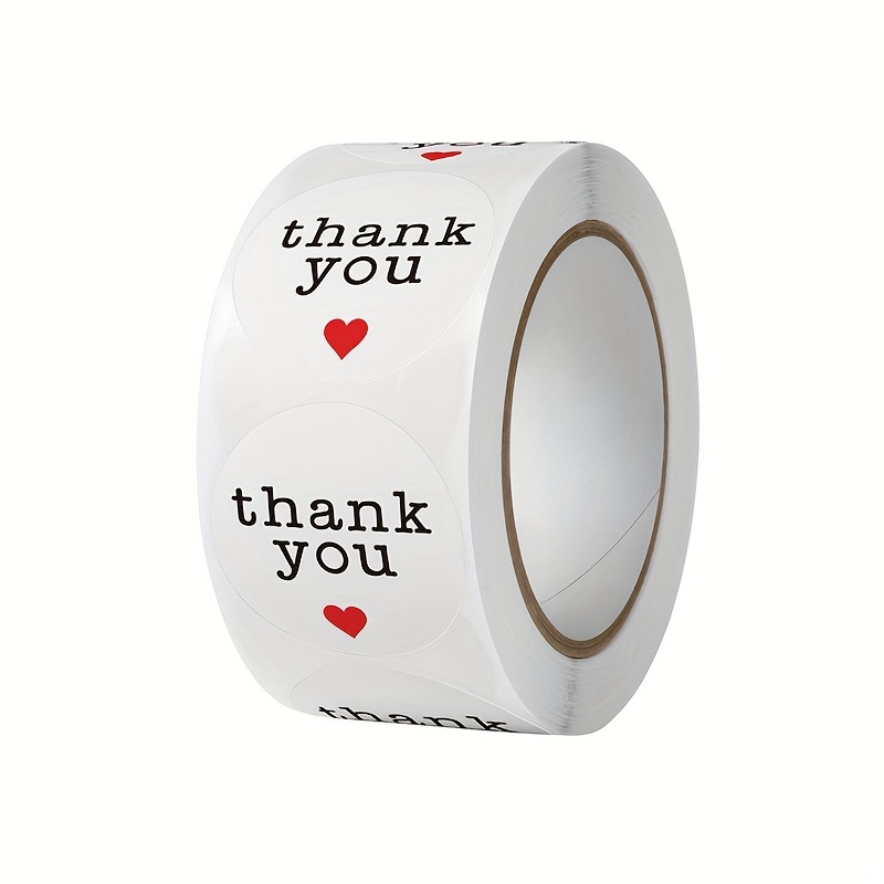 500 Thank You Stickers Baking Bread Cake Round Decorative Envelope Gift Label