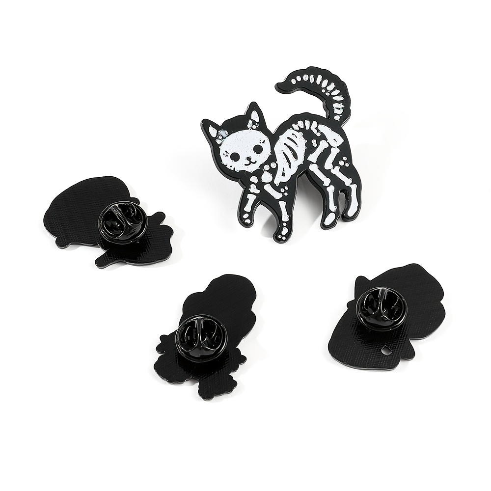 Men's Punk Skull Brooch Bag Accessory