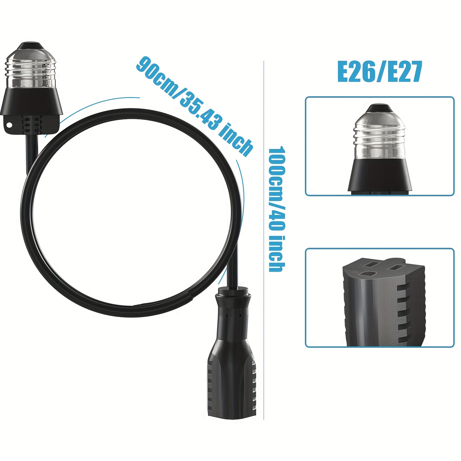 3 Outlet Light Socket Adapter Convert E 27 Bulb Socket - Temu Canada