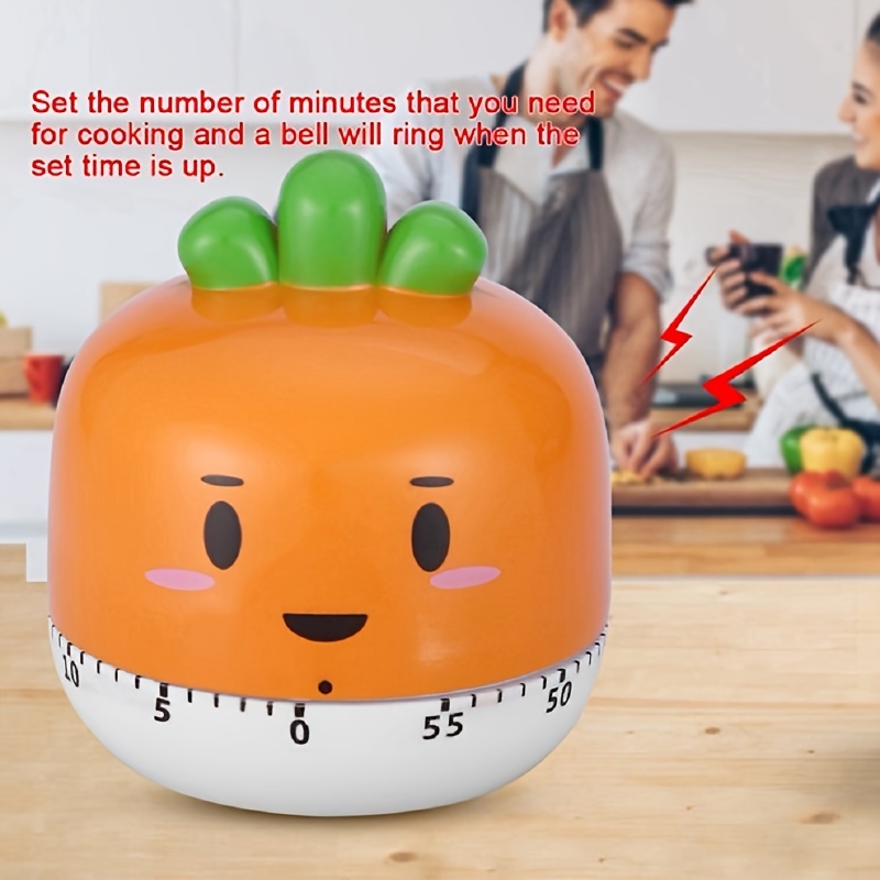 Cartoon Chef Mechanical Kitchen Timer Mini Alarm Clock - Temu
