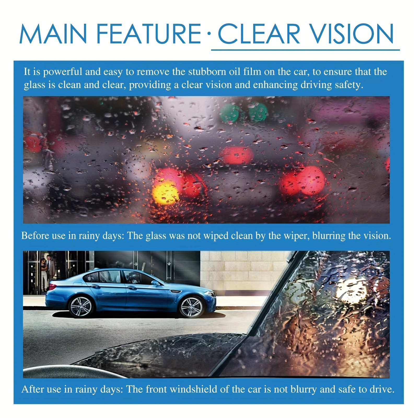 CLEAR DRIVE : Anti-Pluie pare-brise, vitres