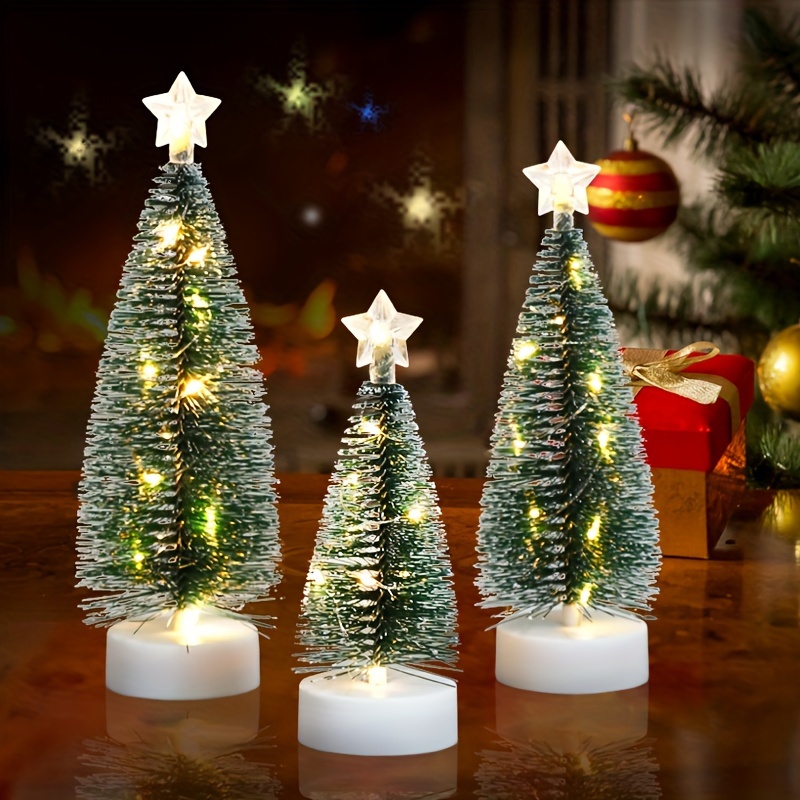 Christmas Tree - Xs - Mini Christmas Tree - 40 Warm White Led On Copper  Wire - With Charging Data Cable - Table Lamp And Beautiful Decorations For  You