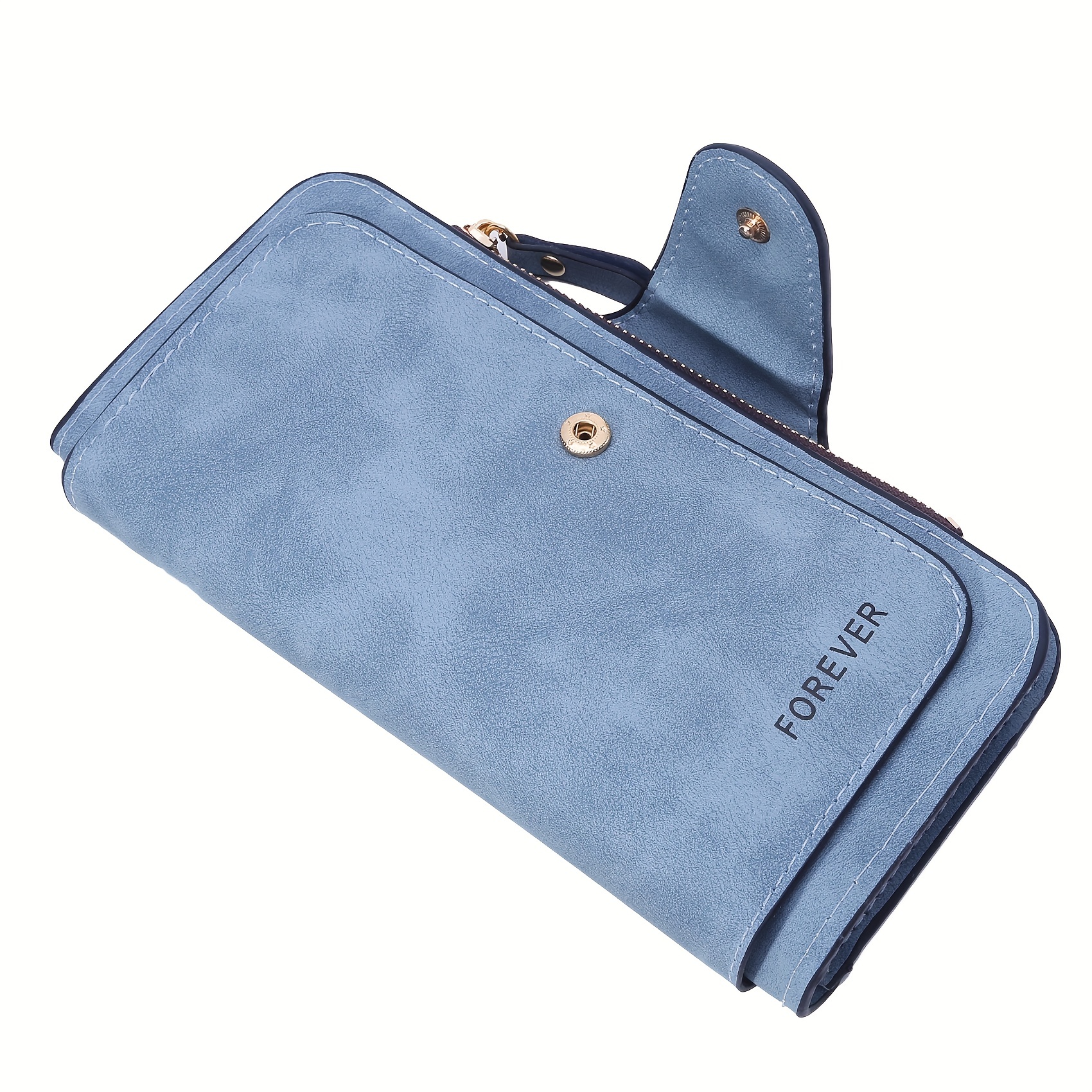 Minimalist Large Capacity Wallet, Simple Pu Leather Card Holder, Casual  Long Clutch Purse & Wristlet - Temu